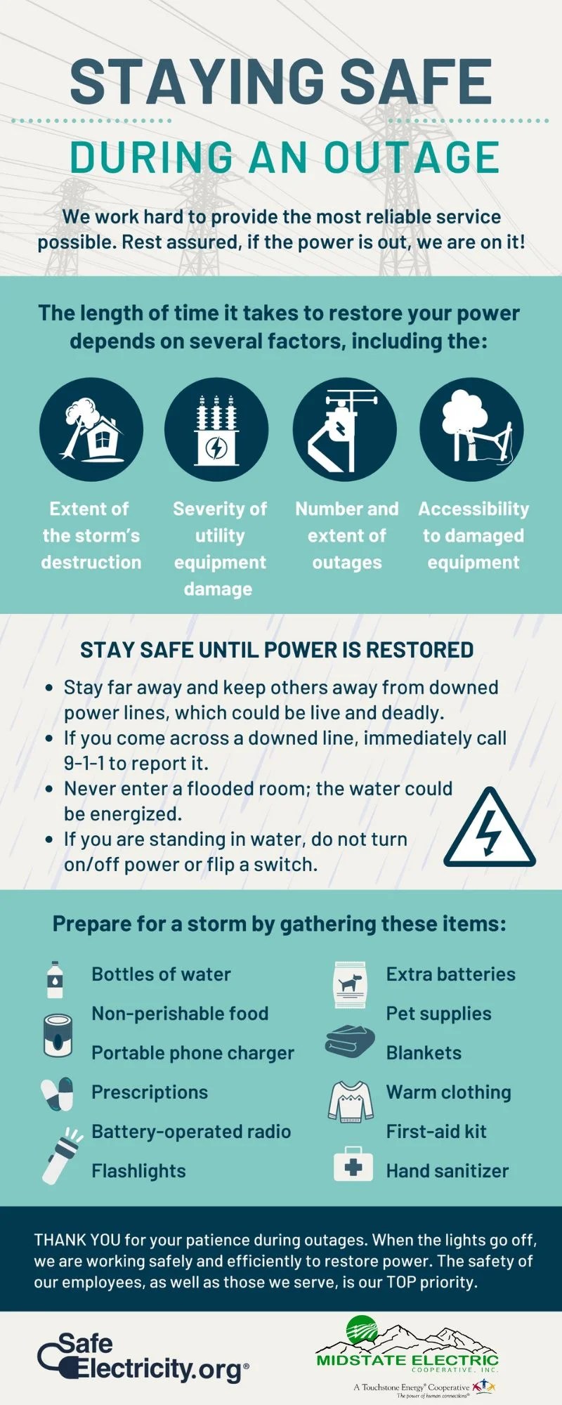 Outage Preparedness Midstate Electric Cooperative, Inc